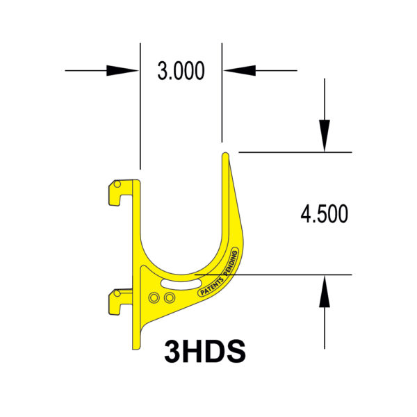 3hds 3" Heavy Duty Cable Rack