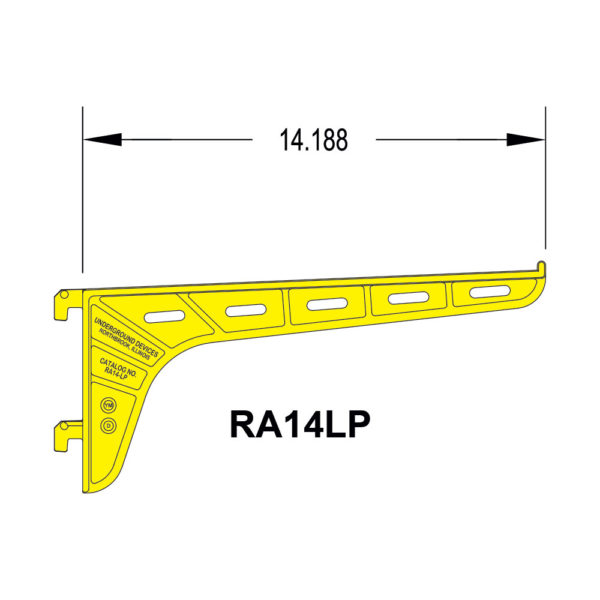 RA14LP Heavy Duty Cable Arm Low Profile