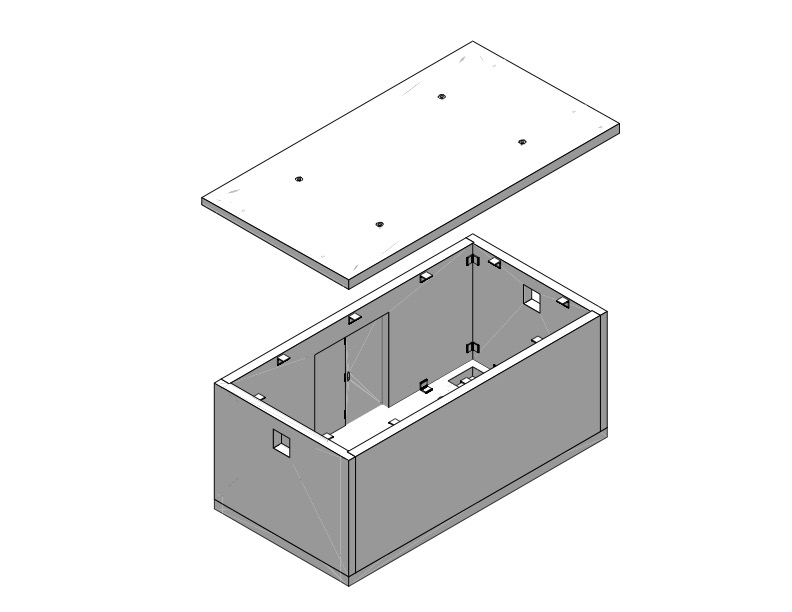 Ralph Wilson Precast Concrete Building 3D